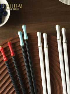 Set 5 Đôi Đũa Sợi Thuỷ Tinh Azure Classic PET Chopsticks 24cm-CẬU HAI HOME DECOR