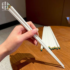 Set 5 Đôi Đũa Sợi Thuỷ Tinh - Love Heart Antibacterial Chopsticks 24cm-CẬU HAI HOME DECOR