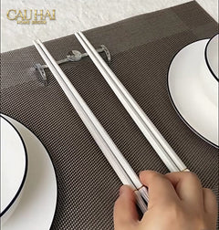 Set 5 Đôi Đũa Sợi Thuỷ Tinh Opaline Classic PET Chopsticks 24cm-CẬU HAI HOME DECOR
