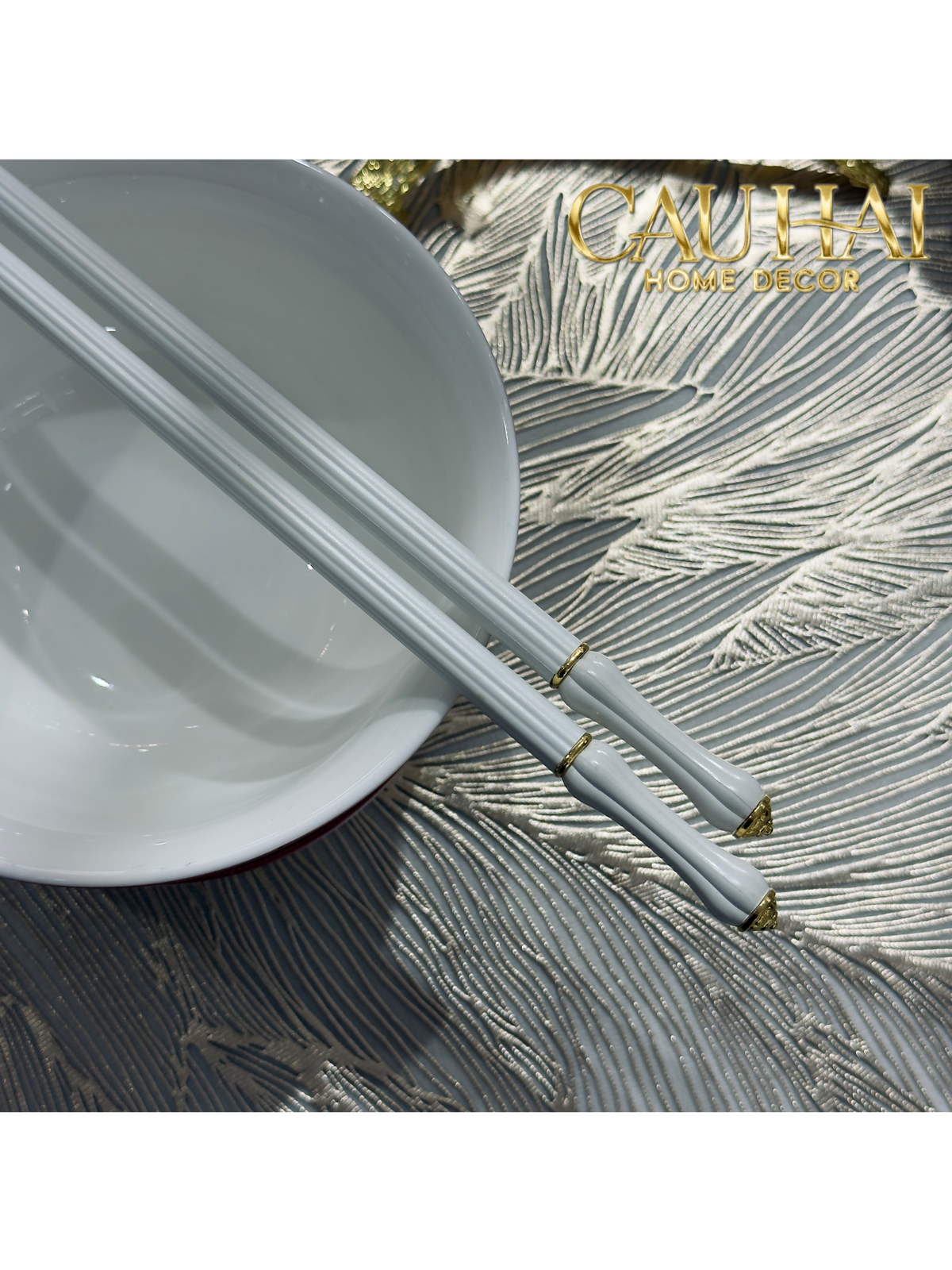 Set 5 Đôi Đũa Sợi Thuỷ Tinh Opaline Classic PET Chopsticks 24cm-Dinner Cutlery Set Dao Muỗng Nĩa-Đối tác tại Trung Quốc theo từng đơn đặt hàng-CẬU HAI HOME DECOR