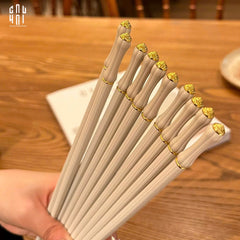 Set 5 Đôi Đũa Sợi Thuỷ Tinh Opaline Classic PET Chopsticks 24cm-CẬU HAI HOME DECOR
