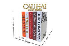Set 5 Sách Mô Hình Lux Brand-SÁCH TRANG TRÍ-CẬU HAI HOME DECOR