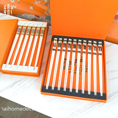 Set 6 Đôi Đũa Sứ H Class Signature H Mosaique Couture Ceramic Chopsticks Set-CẬU HAI HOME DECOR