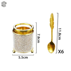 Set 6 Muỗng Angel Wings-Dinner Cutlery Set Dao Muỗng Nĩa-CẬU HAI HOME DECOR
