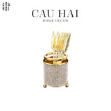 Set 6 Muỗng Angel Wings-Dinner Cutlery Set Dao Muỗng Nĩa-Đối tác tại Trung Quốc theo từng đơn đặt hàng-CẬU HAI HOME DECOR