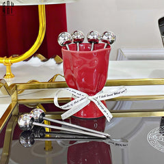 Set 6 Nĩa Tráng Miệng Bouquet-Dinner Cutlery Set Dao Muỗng Nĩa-CẬU HAI HOME DECOR
