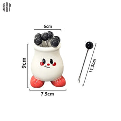 Set 6 Nĩa Tráng Miệng Cutie Penguin-Dinner Cutlery Set Dao Muỗng Nĩa-CẬU HAI HOME DECOR