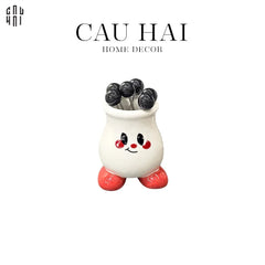 Set 6 Nĩa Tráng Miệng Cutie Penguin-Dinner Cutlery Set Dao Muỗng Nĩa-CẬU HAI HOME DECOR