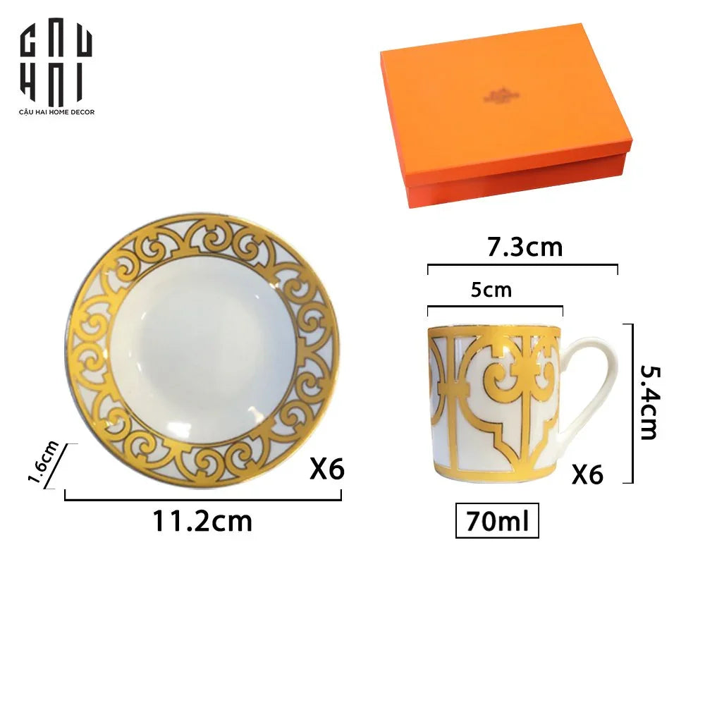 Set 6 Tách Cà Phê Espresso Petite Elite-LY THỦY TINH-CẬU HAI HOME DECOR