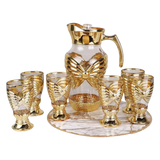 Set Bình Nước Ly Thủy Tinh Papillon Éclat D’Or 7pcs