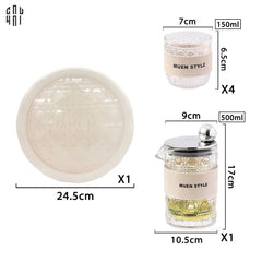 Set Bình Nước Petite Jollie D'Ivoire Water Ensemble 6Pcs-Set bình nước Carafe & Glassware Ensemble-CẬU HAI HOME DECOR