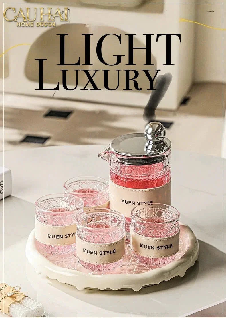 Set Bình Nước Petite Jollie D'Ivoire Water Ensemble 6Pcs-Set bình nước Carafe & Glassware Ensemble-CẬU HAI HOME DECOR