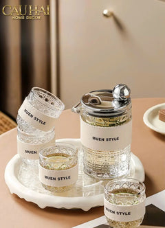 Set Bình Nước Petite Jollie D'Ivoire Water Ensemble 6Pcs-Set bình nước Carafe & Glassware Ensemble-CẬU HAI HOME DECOR