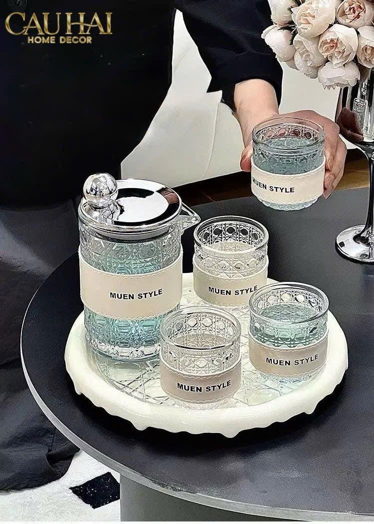 Set Bình Nước Petite Jollie D'Ivoire Water Ensemble 6Pcs-Set bình nước Carafe & Glassware Ensemble-CẬU HAI HOME DECOR