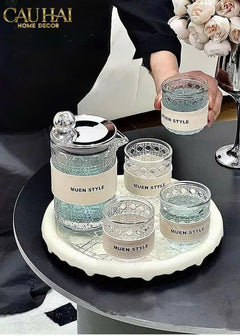 Set Bình Nước Petite Jollie D'Ivoire Water Ensemble 6Pcs-Set bình nước Carafe & Glassware Ensemble-CẬU HAI HOME DECOR