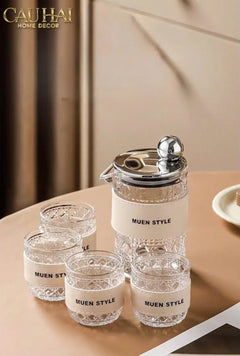 Set Bình Nước Petite Jollie D'Ivoire Water Ensemble 6Pcs-Set bình nước Carafe & Glassware Ensemble-CẬU HAI HOME DECOR