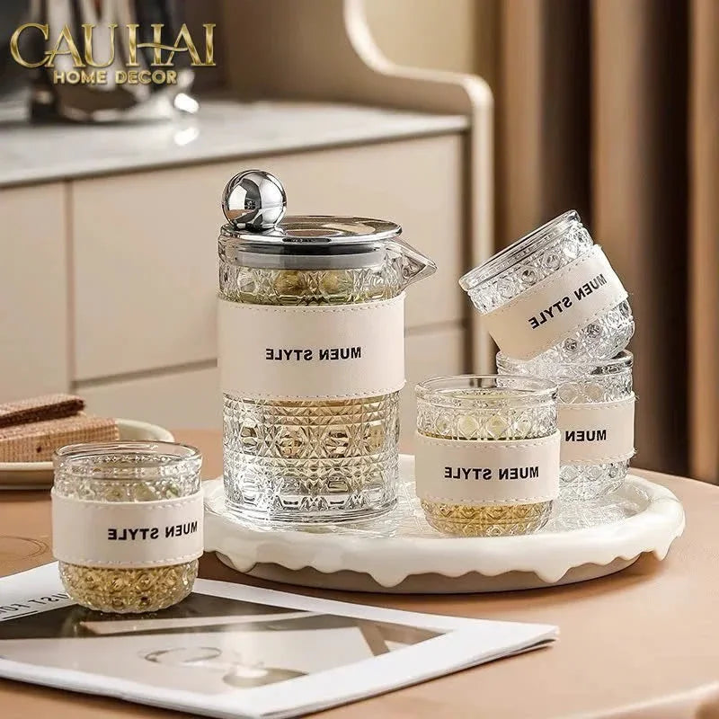 Set Bình Nước Petite Jollie D'Ivoire Water Ensemble 6Pcs-Set bình nước Carafe & Glassware Ensemble-CẬU HAI HOME DECOR