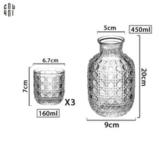 Set Bình Rót Liquor Cristallerie Atélier Cannage Facetté Up-TƯỢNG TRANG TRÍ-CẬU HAI HOME DECOR