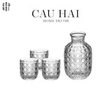 Set Bình Rót Liquor Cristallerie Atélier Cannage Facetté Up-TƯỢNG TRANG TRÍ-CẬU HAI HOME DECOR