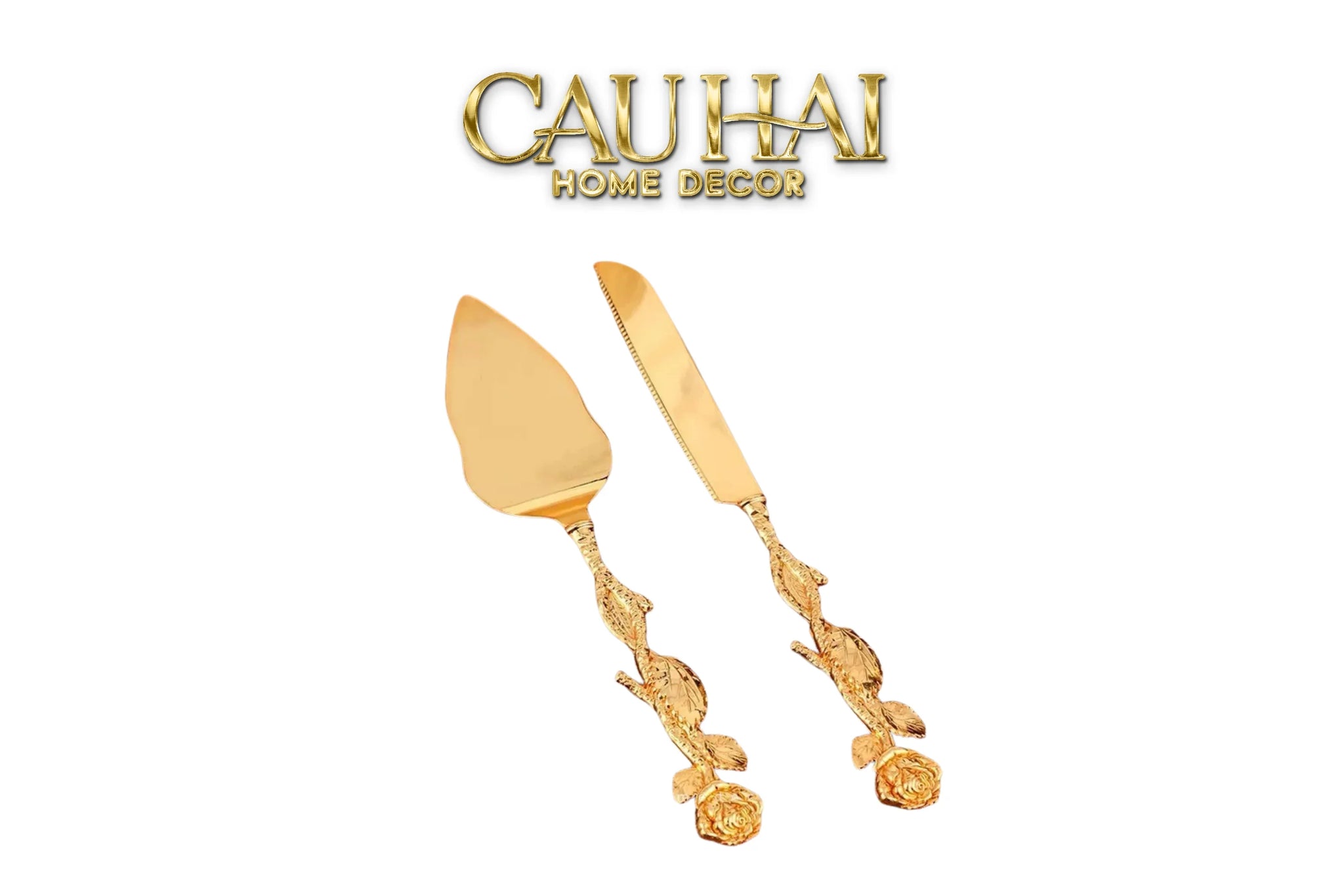 Set Dao Cắt Bánh Ensemble Couteaux Pâtisserie Élégance-TƯỢNG TRANG TRÍ-CẬU HAI HOME DECOR
