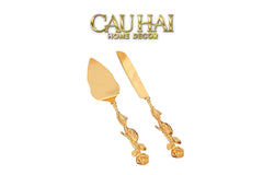 Set Dao Cắt Bánh Ensemble Couteaux Pâtisserie Élégance-TƯỢNG TRANG TRÍ-CẬU HAI HOME DECOR