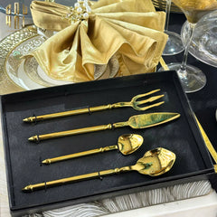 Set Dao Muỗng Nĩa 4 Món Atlantic Legendary Trident Prestige Dinner Cutlery 4pcs-Dinner Cutlery Set Dao Muỗng Nĩa-CẬU HAI HOME DECOR