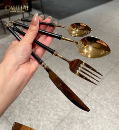 Set Dao Muỗng Nĩa 4 Món Phantom Premium Dinner Cutlery 4Pcs-Dinner Cutlery Set Dao Muỗng Nĩa-CẬU HAI HOME DECOR
