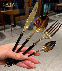 Set Dao Muỗng Nĩa 4 Món Phantom Premium Dinner Cutlery 4Pcs-CẬU HAI HOME DECOR