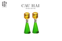 Set Đế Nến Pha Lê - Candle Gem – Emerald & Citrine-NẾN TRANG TRÍ-CẬU HAI HOME DECOR