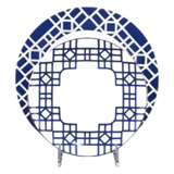 Set Đĩa Dinner Gốm Sứ Lattice Atelier Cobalt 2pcs - Cậu Hai Home Decor
