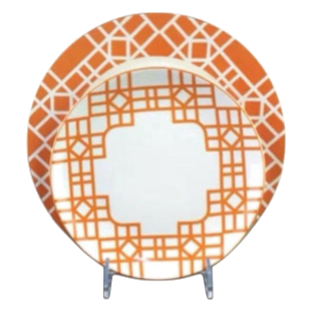 Set Đĩa Dinner Gốm Sứ Lattice Atelier Cognac 2pcs - Cậu Hai Home Decor