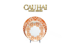 Set Đĩa Dinner Gốm Sứ Lattice Atelier Cognac 2pcs-SET CHÉN DĨA-CẬU HAI HOME DECOR