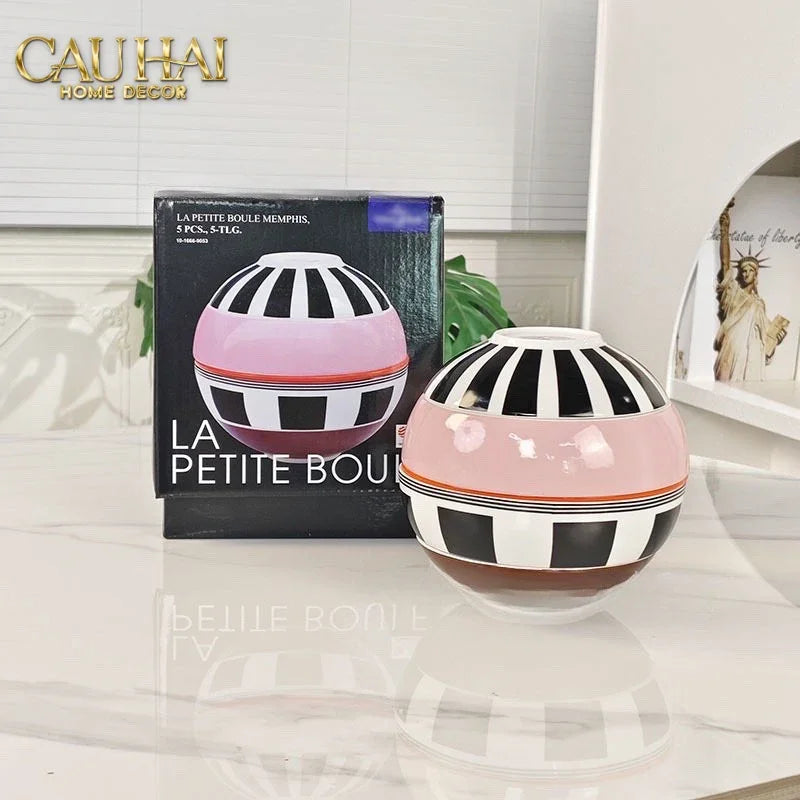 Set Đĩa Gốm Sứ Première La Petite Boule Memphis Complète Édition - Full Box-SET CHÉN DĨA-CẬU HAI HOME DECOR
