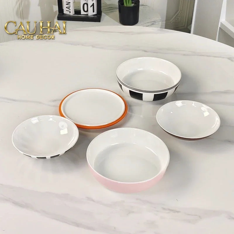 Set Đĩa Gốm Sứ Première La Petite Boule Memphis Complète Édition - Full Box-SET CHÉN DĨA-CẬU HAI HOME DECOR
