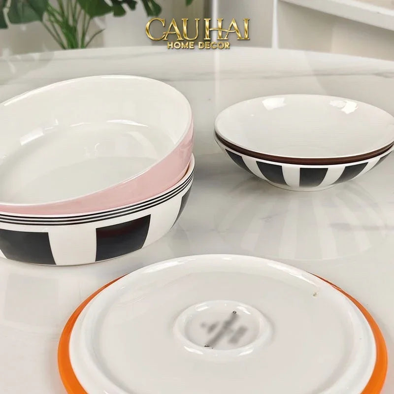 Set Đĩa Gốm Sứ Première La Petite Boule Memphis Complète Édition - Full Box-SET CHÉN DĨA-CẬU HAI HOME DECOR