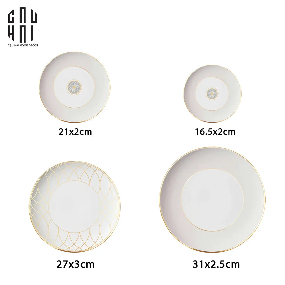 Set Dinner First Lady 4Pcs Ss25-SET CHÉN DĨA-CẬU HAI HOME DECOR