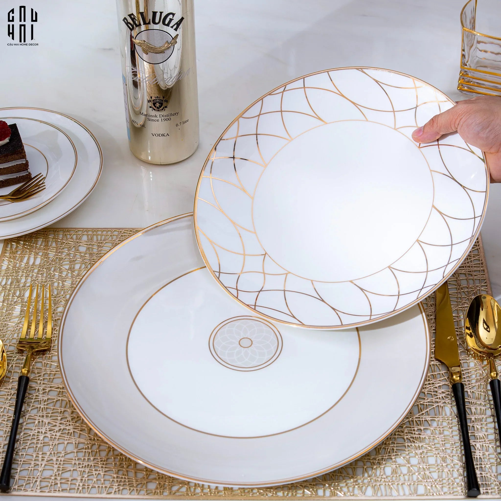 Set Dinner First Lady 4Pcs Ss25-SET CHÉN DĨA-CẬU HAI HOME DECOR
