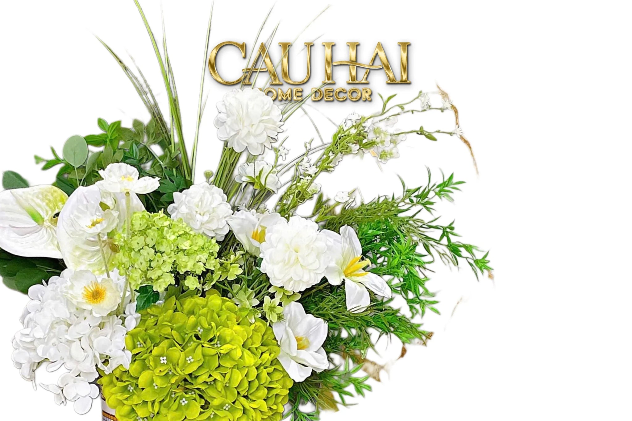 Set Hoa Greeny Garden-TƯỢNG TRANG TRÍ-CẬU HAI HOME DECOR