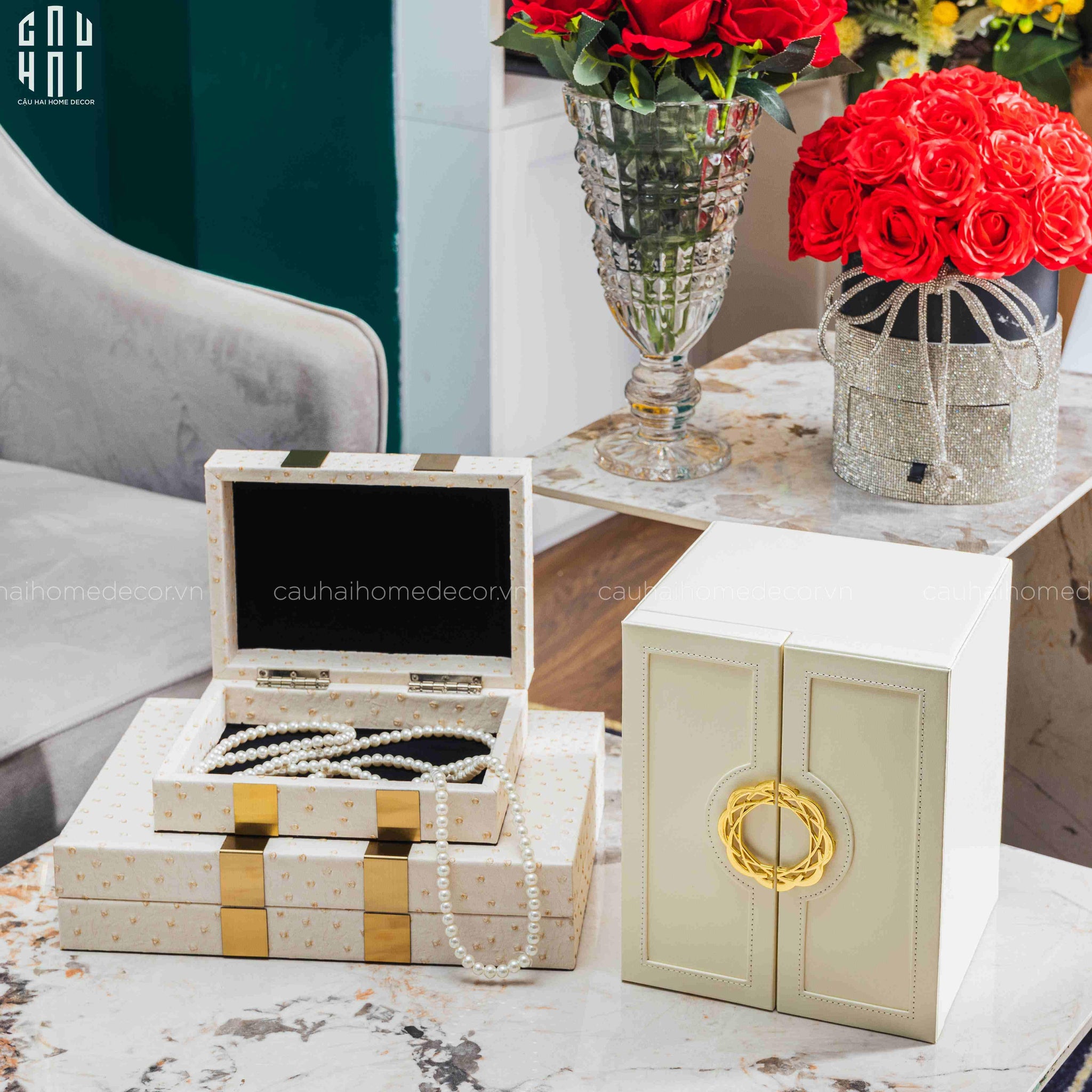 Set Hộp Trang Sức Glorious Ss22-HỘP TRANG SỨC-CẬU HAI HOME DECOR