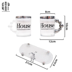Set Khay Và 2 Ly Morning Bathroom Vanity-KHAY TRANG TRÍ-CẬU HAI HOME DECOR