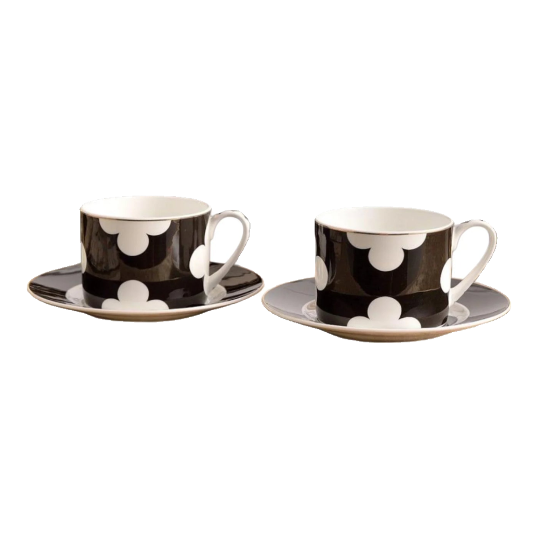 Maison Couture - Set 2 Tách Trà Château Clover Signature - L’Atelier Rayé Tasses & Soucoupes 4pcs