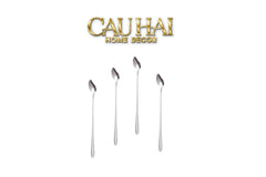 Set Muỗng Dài Thìa Coffee Argent Golden Leaf Coffee Spoon Set 4pcs. 2.2x19.5cm-CẬU HAI HOME DECOR