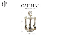 Set Muỗng - Silver Coffee Spoon Swan Carousel 6 Cái-Dinner Cutlery Set Dao Muỗng Nĩa-CẬU HAI HOME DECOR