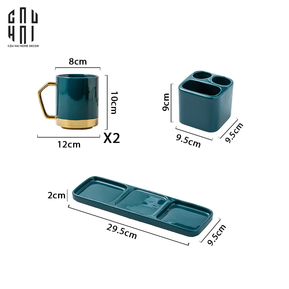 Set Nhà Tắm Emerald Premium 4Pcs Ss22 Bathroom Vanity-Set nhà tắm bathroom vanities-CẬU HAI HOME DECOR