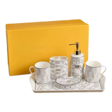 Maison Couture - Set Nhà Tắm Fancy F Class - Chainline Metropolis Interlink 6Pcs Bathrooms Vanities-Set nhà tắm bathroom vanities-Đối tác tại Trung Quốc theo từng đơn đặt hàng-CẬU HAI HOME DECOR