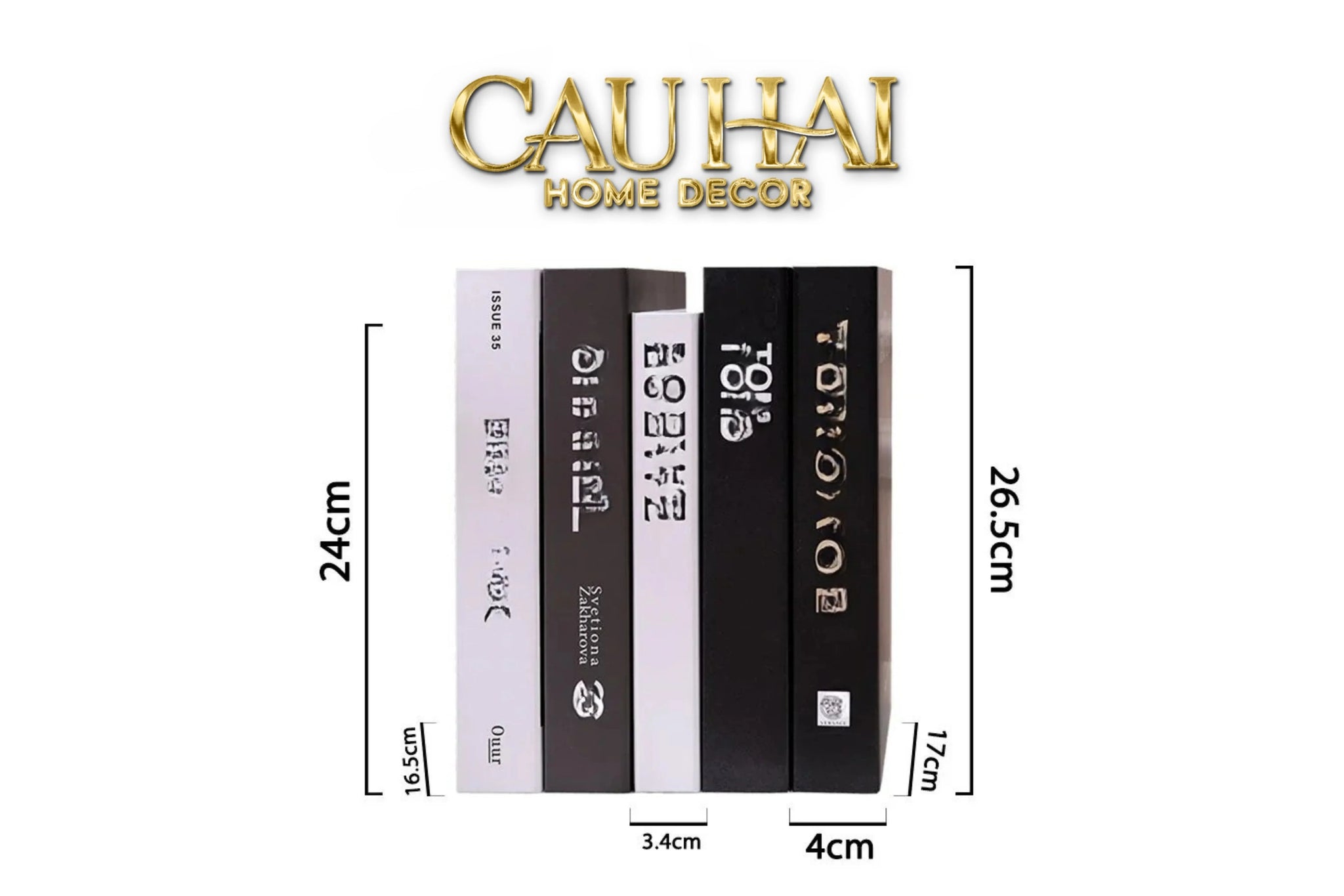 Set Sách Trang Trí Phong Cách Hiện Đại Size L-SÁCH TRANG TRÍ-CẬU HAI HOME DECOR