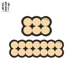 Set Thảm Bếp Da 45x75/150 Cao Cấp - Multi Dot Latte-THẢM BẾP-CẬU HAI HOME DECOR