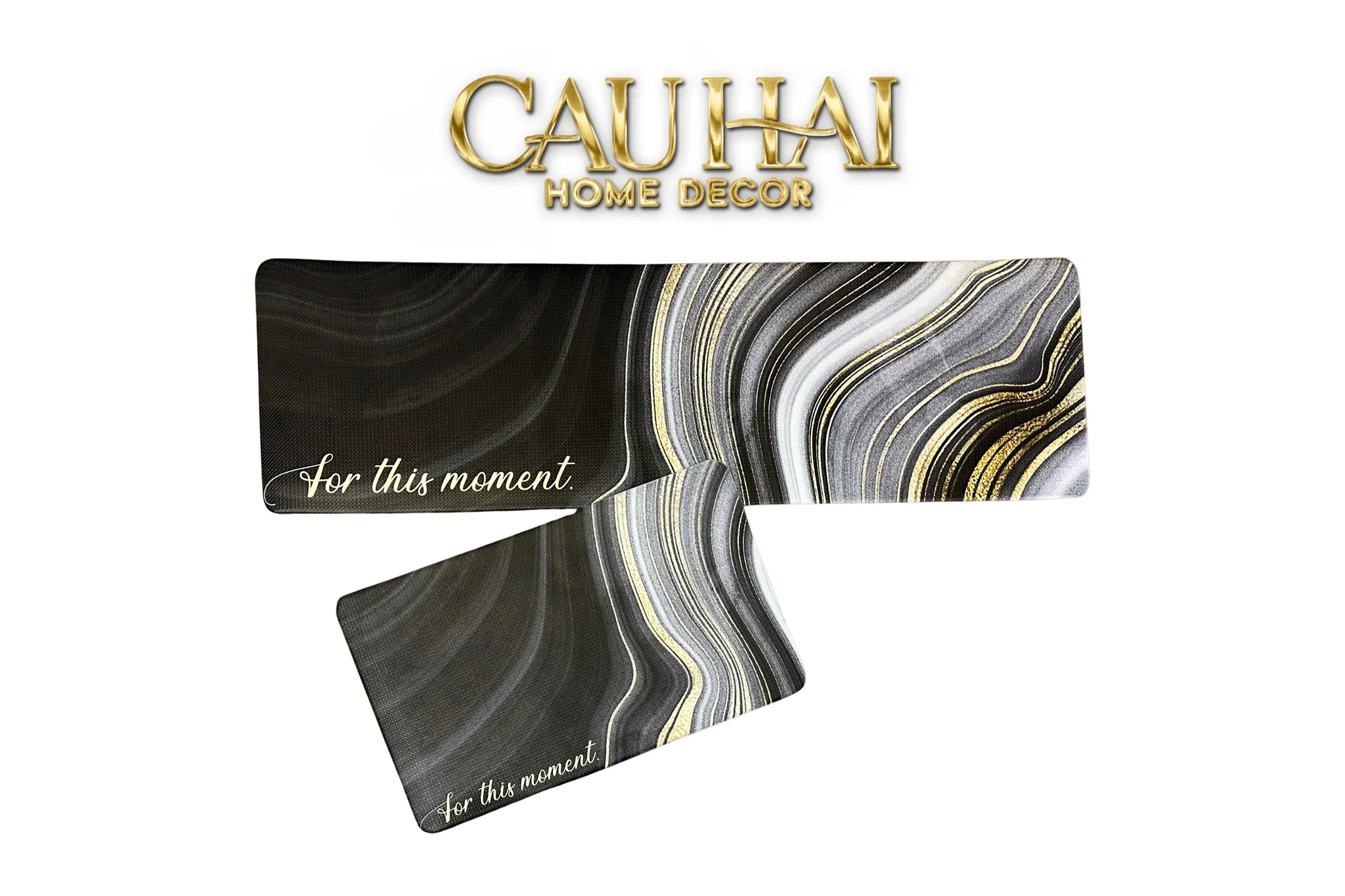 Set Thảm Bếp Da Cao Cấp - Water & Oil Repellent45x75/150 - Saturn Stella-THẢM BẾP-CẬU HAI HOME DECOR