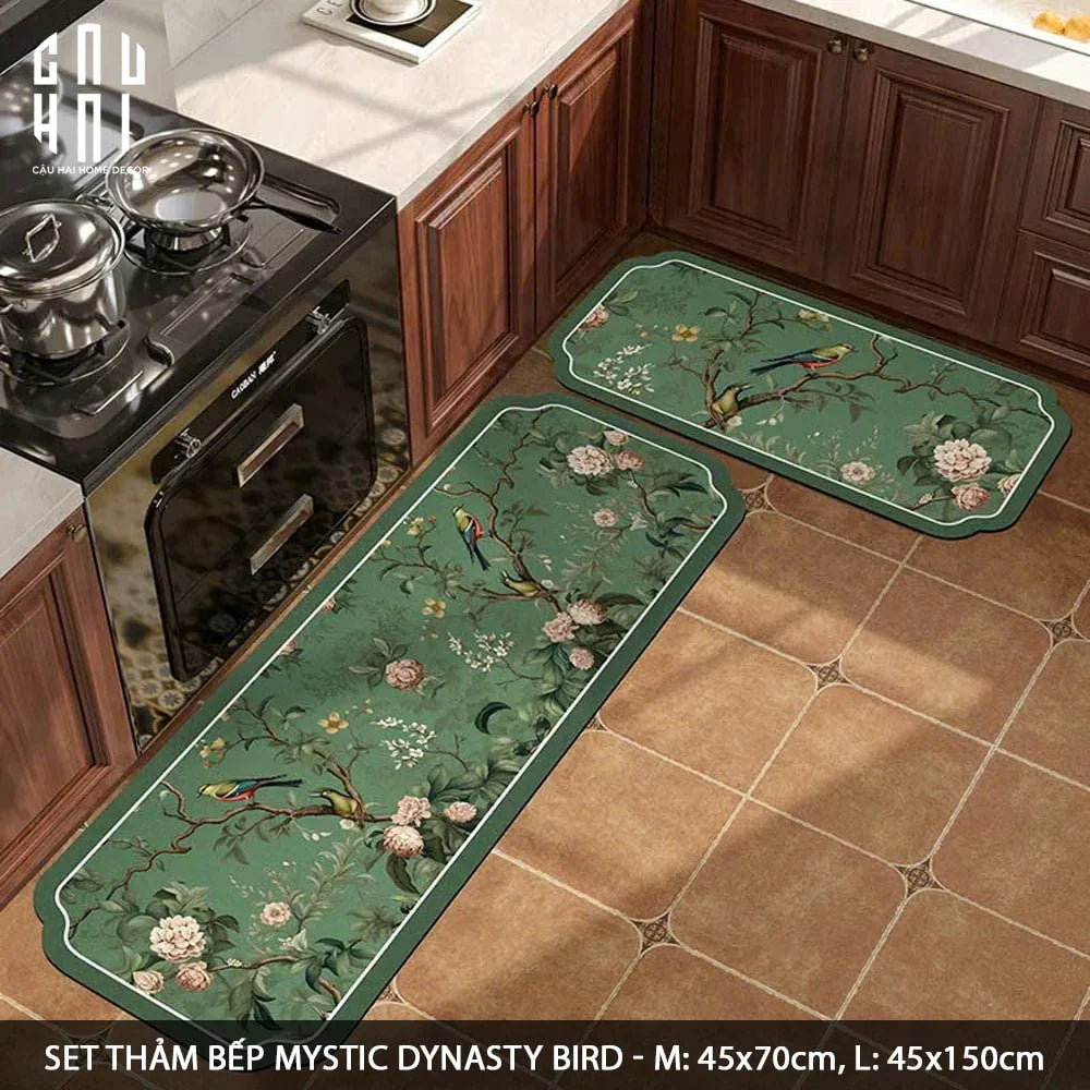 Set Thảm Bếp Microfiber 45x75/150 - Spring Grace-CẬU HAI HOME DECOR
