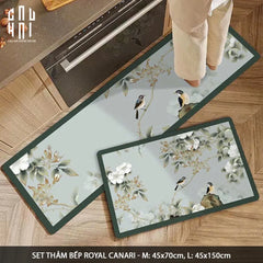 Set Thảm Bếp Microfiber Nappa Gen 8 45x75/150 - Royal Canari-THẢM BẾP-CẬU HAI HOME DECOR